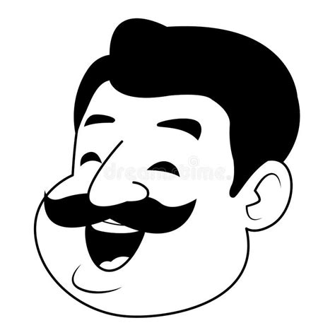 Mustache Photos Cartoon Man With White Mustache