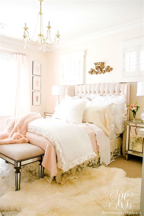 Painting your walls light pink is always a good idea and a great choice for curtains is to go with a light grey color. Blush Pink Lace Bedroom Makeover - Easy Tips to Refresh ...
