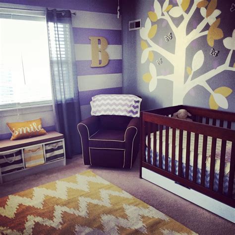 We have some best ideas of photos for your need, we can say these are very interesting images. Blake Aubrey's Purple, Grey and Yellow Nursery - Project ...