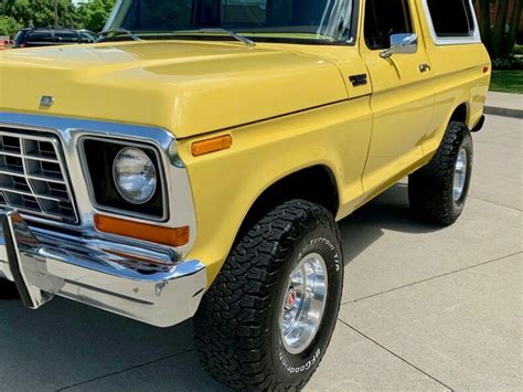 1978 Ford Bronco Yellow Pickup Truck 400ci V8 For Sale Ford Bronco