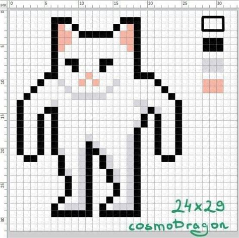 кот мем по клеточкам Minecraft Pixel Art Pixel Art Grid Pixel Art