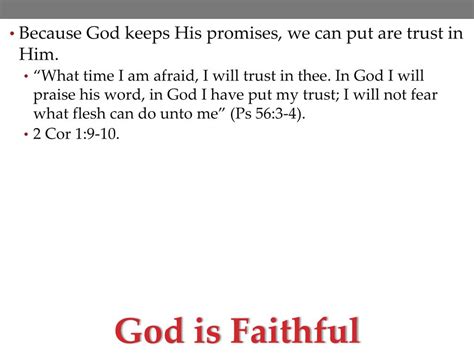 Ppt God Is Faithful Powerpoint Presentation Free Download Id1788432