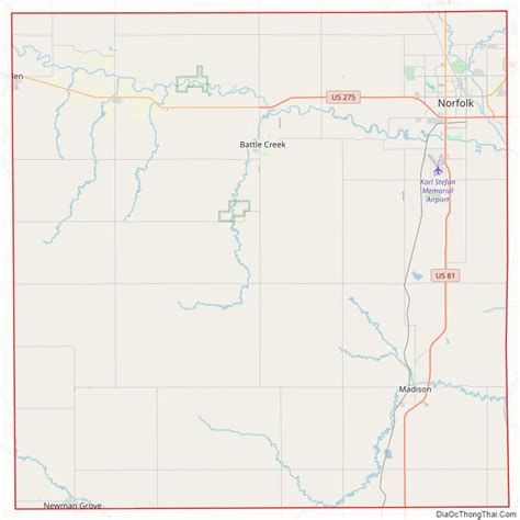 Map Of Madison County Nebraska