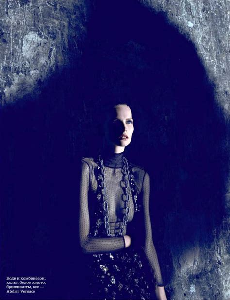Katrin Thormann In Evening Dress Flashed By Koray Birand For Elle
