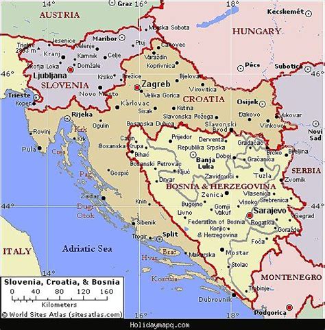 Bosnia and Herzegovina Map | Croatia map, Bosnia and herzegovina, Croatia
