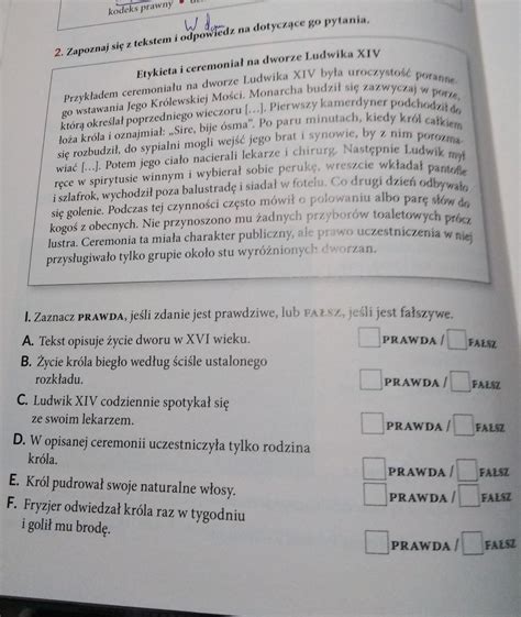 Kliknij i uzupełnij te słowa, które ty powiesz spowiadając się. kodeks prawnyW dom2. Zapoznaj się z tekstem i odpowiedz na ...