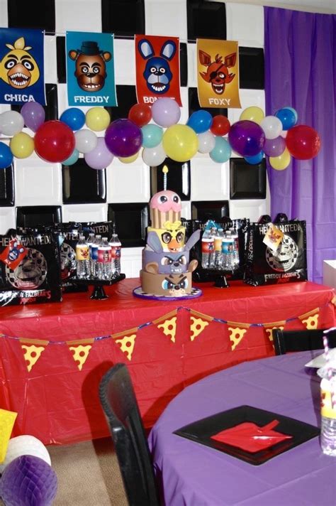 Five Nights At Freddy S Birthday Party Kara S Party Ideas Birthday Party Supplies 6th
