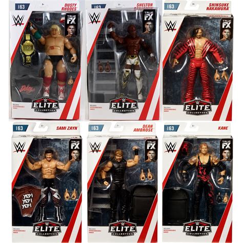 Wwe Elite 63 Complete Set Of 6 Toy Wrestling Action Figures Walmart