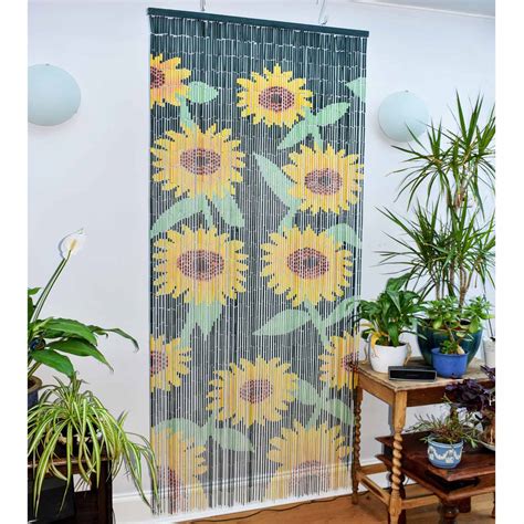 Bamboo Bead Curtain Sunflower Siesta Uk