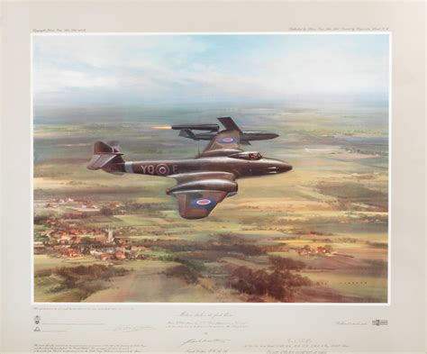 Bonhams A Signed Aviation Print After Frank Wootton And A Small Artwork 2