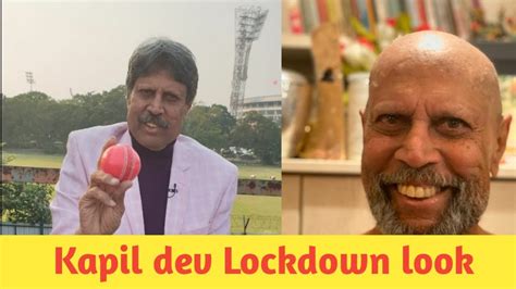 Kapil Devs Lockdown Look Kapil Dev New Bald Look Youtube
