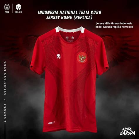 Jual Jersey Timnas Indonesia Mills Garuda Replika Home Red Jersey Bola Indo Shopee Indonesia