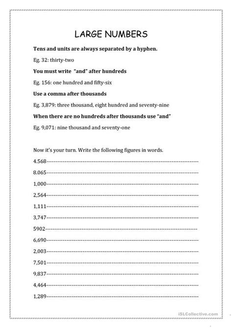 How To Read Big Numbers In English Sandra Rogers Reading Worksheets