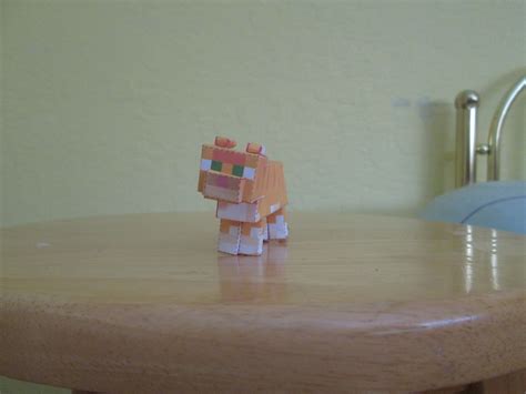Minecraft Papercraft Cats Diy