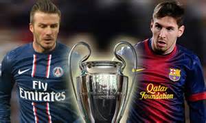 Lionel Messi V David Beckham The Stars Clash As Psg Meet Barcelona