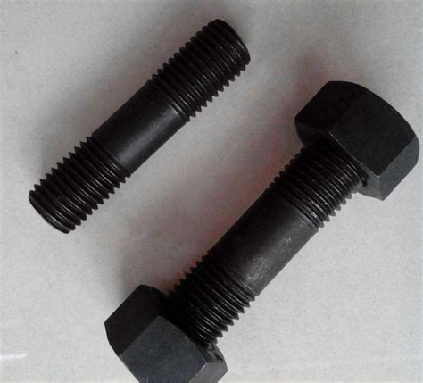 Astm A B Stud Bolt With Grade H Heavy Hex Nuts Assembled China