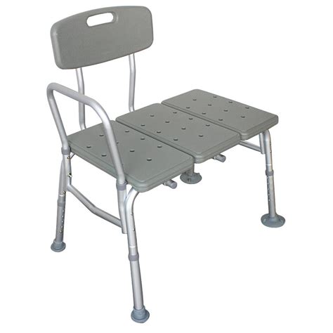 Ktaxon Shower Chair Plastic Transfer Bench With Adjustable Backrest