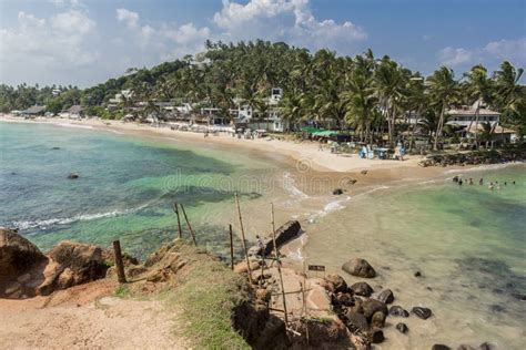 Mirissa Beach In Sri Lanka Turquoise Water And Paradise Stock Photo