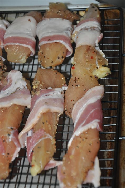 Tightly wrap the pork tenderloin in foil. Roxy's Ramblings: Bacon Wrapped Chicken Tenders