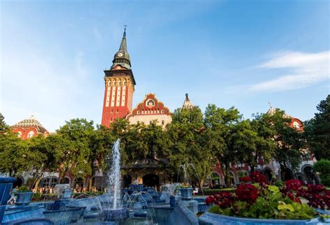 Subotica Serbia August 15 2018 Subotica Cathedral And City Park