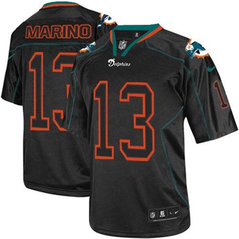 Flex your miami dolphins fandom by sporting the newest team gear from cbssports.com. Mens Nike Miami Dolphins #13 Dan Marino Elite Lights Out Black Jersey $129.99 | Miami dolphins ...
