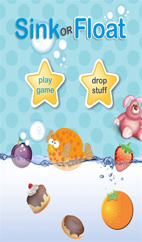 Begin the lesson with a discussion about what types of things the students think sink or float. Sink or Float - a game for toddlers to adults dropping ...