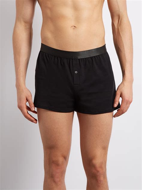 Cdlp Cotton Jersey Boxer Shorts In Black For Men Lyst