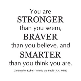 Identity quotes power quotes strong women quotes you are stronger than you think. Classic Stronger Braver Smarter Wall Quotes™ Decal ...