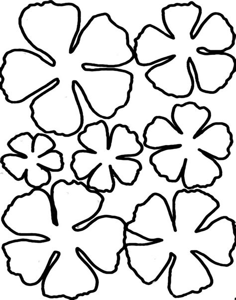 Add glue along the slit and overlap. Printable Flower Petal Template - ClipArt Best