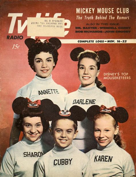 Annette Darlene Sharon Cuby And Karen ~ Mickey Mouse Club Original