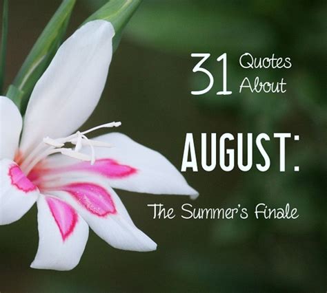 31 Quotes About August: The Summer's Finale - Holidappy - Celebrations
