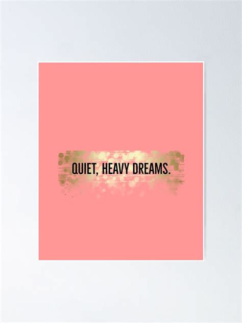 Quiet Heavy Dreams Zach Bryan Poster By Coolteys Redbubble