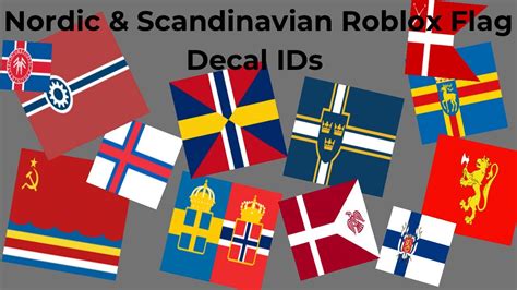 Nordic Flags Roblox Flag Decal Ids 3 Roblox Flags Youtube