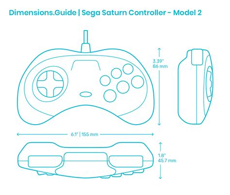 Xbox One Controller Dimensions And Drawings Dimensionsguide
