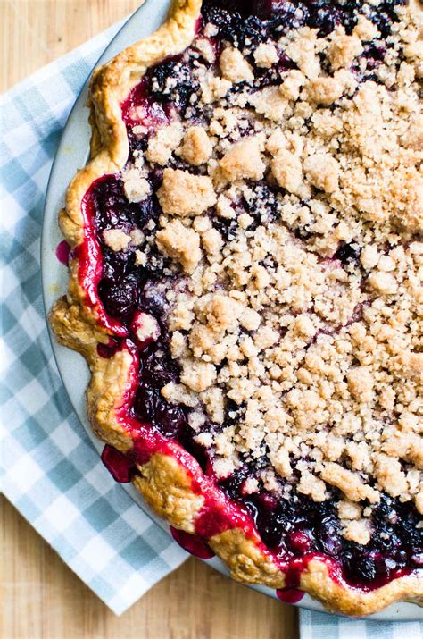 Mixed Berry Crumble Pie With A Cookbook Review