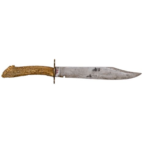 Butcher Sheffield Bowie Knife With Stag Handle Auctions And Price Archive