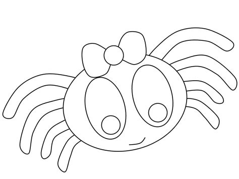 Black Spider Coloring Pages