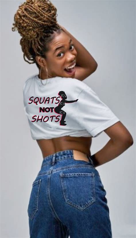 Womans Fitness Svg Squats Not Shots Svg Black Girls Etsy