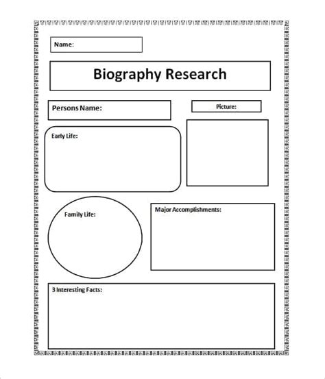10 Biography Templates Word Excel Pdf Formats