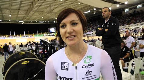 Anna Meares Chats To Cycling Australia After Winning Trackworlds Silver In 500m Time Trial
