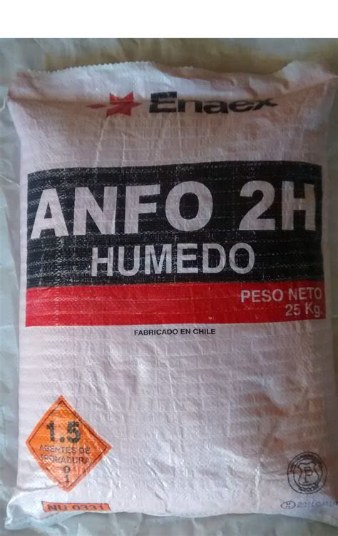 Líder en servicios integrales de fragmentación de roca. Anfo 2-H - Enaex