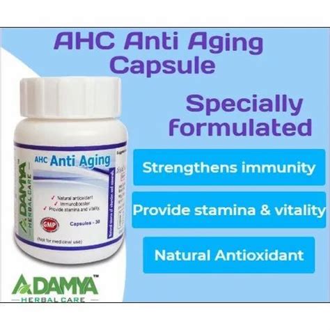 Ahc Anti Aging Capsule Adamya Herbal Care Grade Standard Medicine