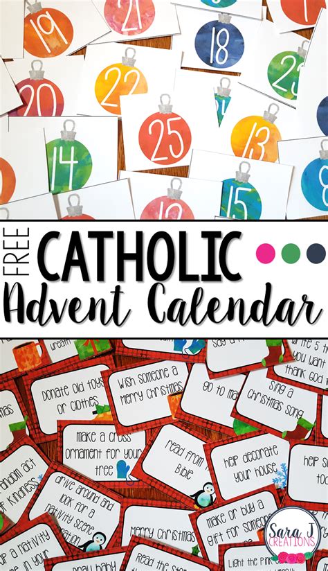 Save them into your device and do share them with others also. Free Catholic Advent Calendar | Sara J Creations