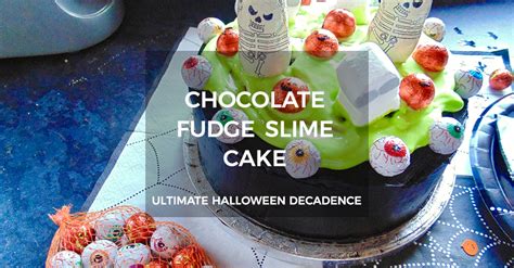 Halloween Chocolate Fudge Slime Cake Recipe Partyrama Blog