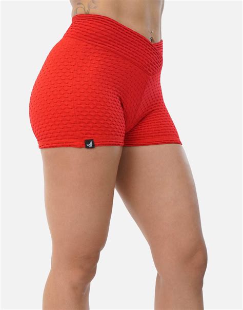 V Waist Honeycomb Scrunch Bum Short Devoteewear