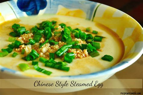 Chinese Style Steamed Egg Steamed Water Egg Recipes R Simple