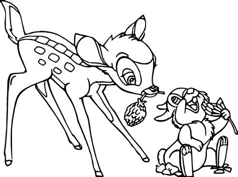 To change color of a picture or image watch this tutorial carefully. Bambi Flower Thumper Coloring Pages | Wecoloringpage.com