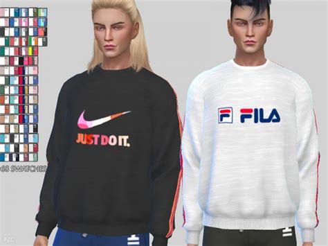 The Sims Resource Sporty Sweatshirts 056 By Pinkzombiecupcakes • Sims