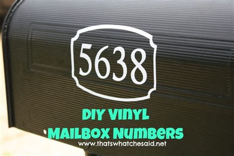 Mailbox Numbers Svg Mailbox Decal 4 With Images Mailbox Decals Mailbox