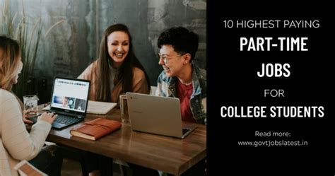 10 Highest Paying Part Time Jobs For College Students Earn Money